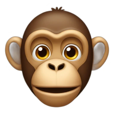 monkey covered mouth sticker