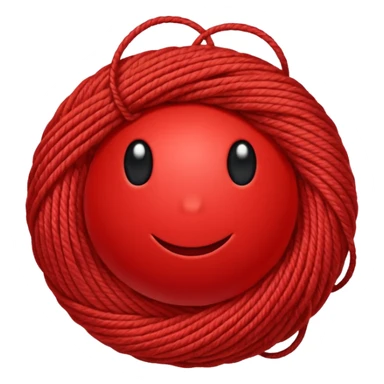 red ball of yarn sticker
