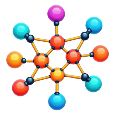 molecule structure sticker