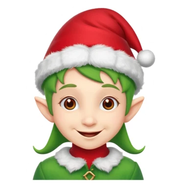 Christmas elf sticker