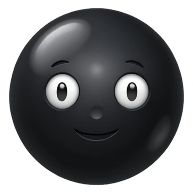 Black ball with text Control panicov sticker