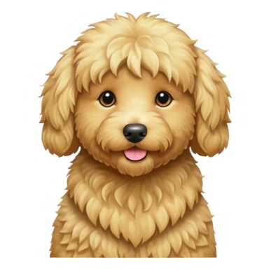 Golden doodle blonde dog sticker