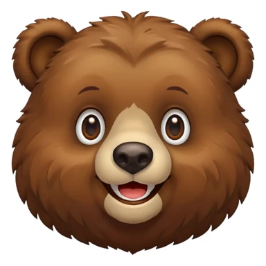 Bear smiling sticker