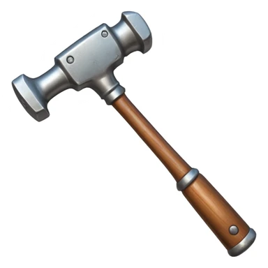 Hammer with wooden handle
 sticker