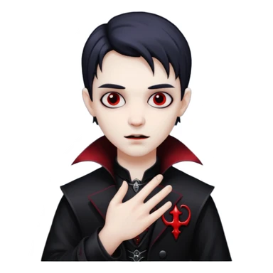 Young vamp life hand sticker