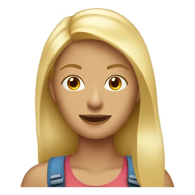 Blonde woman traveling to Costa Rica  sticker