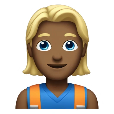 janitor with blonde hair blue eyes sticker