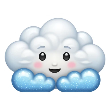 cloud with the sparkles emoji sticker
