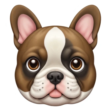 Brindle French bulldog sticker