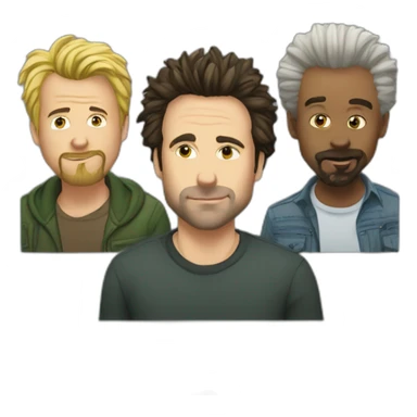 charlie, mac, dennis, and dee from it's always sunny sticker