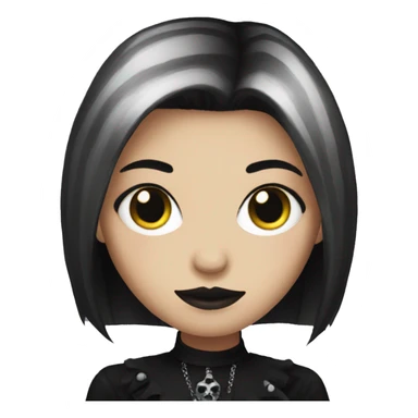 goth girly emoji  sticker