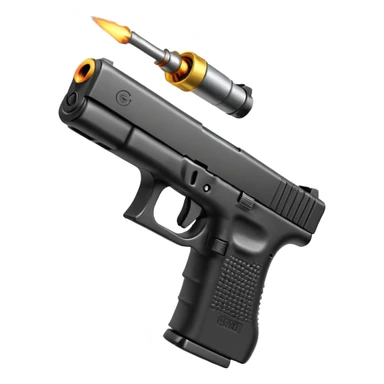 Glock Gun Firing A Shot sticker
