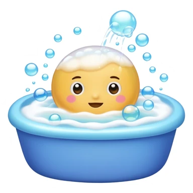 bubble bath sticker