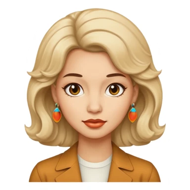 70s 80s single women with hair style  sticker