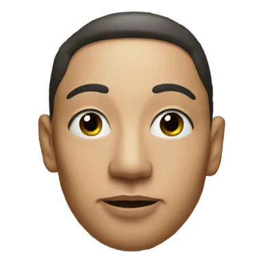 Face made from butterflies sticker