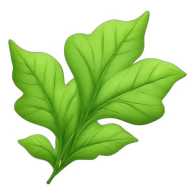 5 feuille d’érable japonais verte symetrique sticker