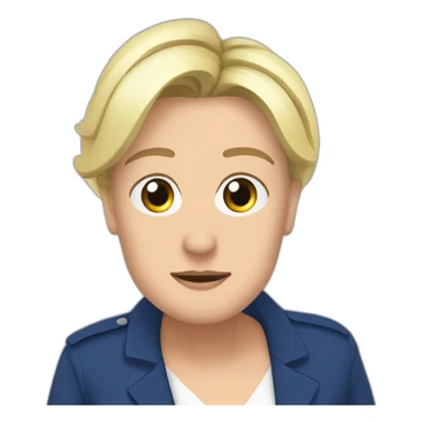 Marine le pen malade sticker