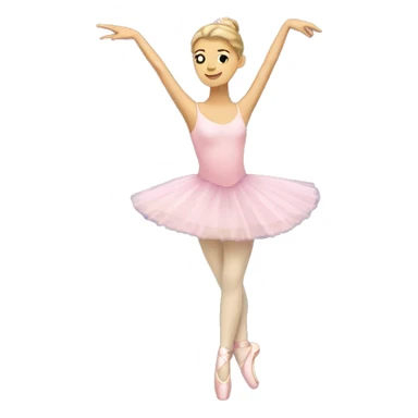 a ballerina en pointe sticker