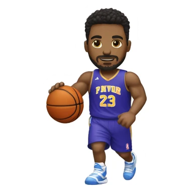 Basquetbolista musculoso sticker