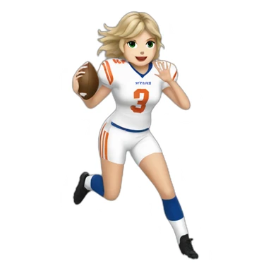 Taylor swift as a football sticker