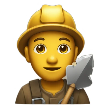 Gold Miner with pick ace sticker