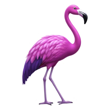 Flamingo wearing a purple number 4 jersey Zay flowers  sticker