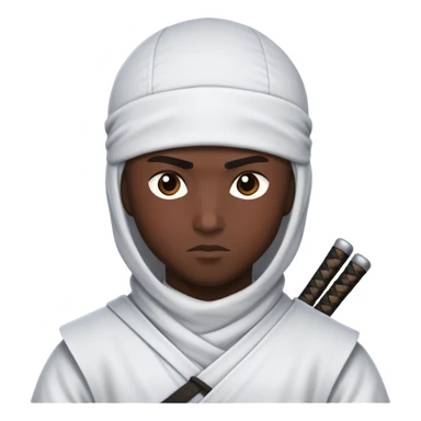 White ninja what darkskin  sticker
