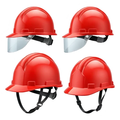 red Safety Helmets sticker