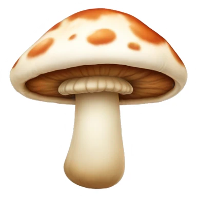 Mushroom with a cute face sticker