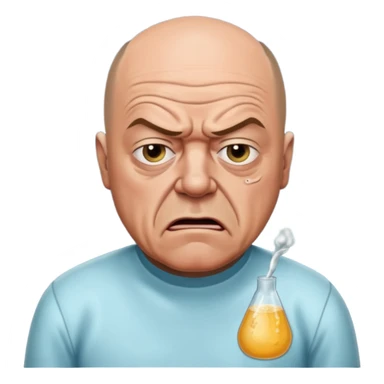 hank schrader vomiting on heisenberg sticker