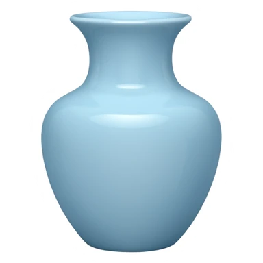 porcelain vase baby blue   sticker