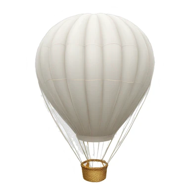  white hot air balloon  sticker
