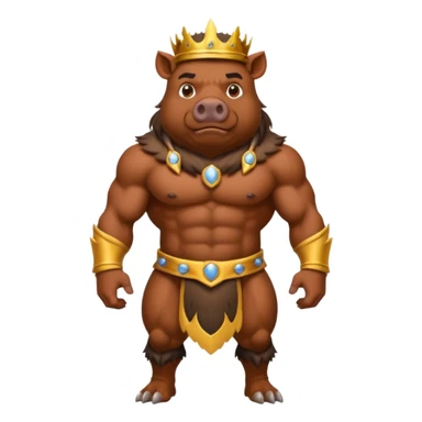 boar King, standing sticker