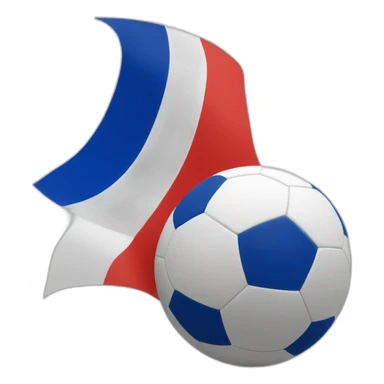 French Flag with a football sticker