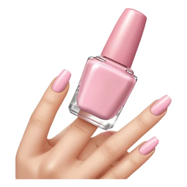 light pink nail polish sticker