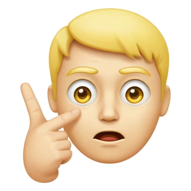 yellow face scolding, wiggling its finger in a 'no' motion sticker