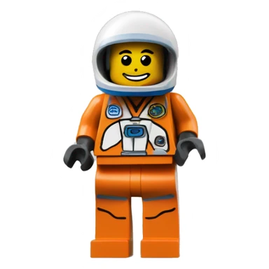Lego classic space minifigure with simple face sticker