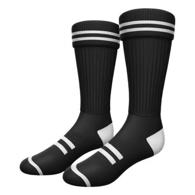 black football sock sticker