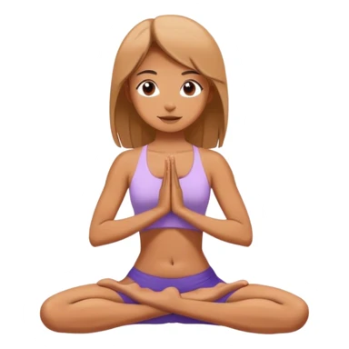 girl doing yoga sticker