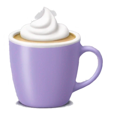 London fog latte in a lavender mug sticker