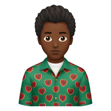 Black fat guy with Freeforms hair and a Gucci shirt on  sticker
