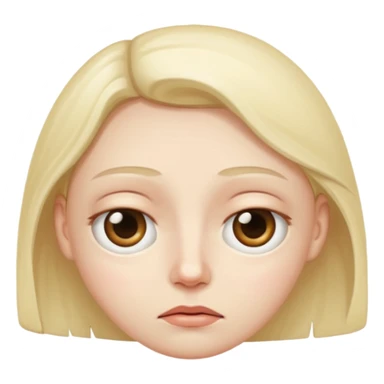 face with eye bags sticker