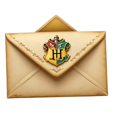 “3D emoji of a magical envelope, Harry Potter style, Hogwarts letter, fantasy magic, soft glow, cinematic lighting, high detail” sticker