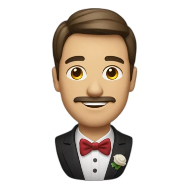 Homme avec doit d'honneur sticker