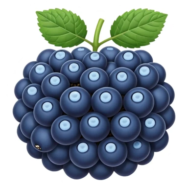 blue blackberry sticker