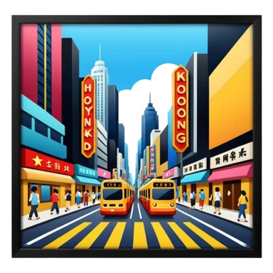 Hongkong Hollywood Street sticker