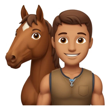 maternity male with horse sticker