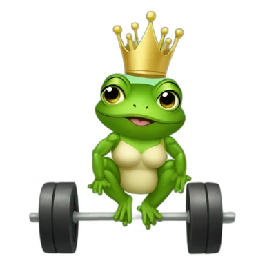queen of frogs doing crossfit sticker