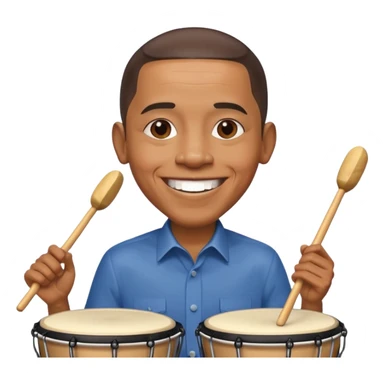 Obama drummer sticker
