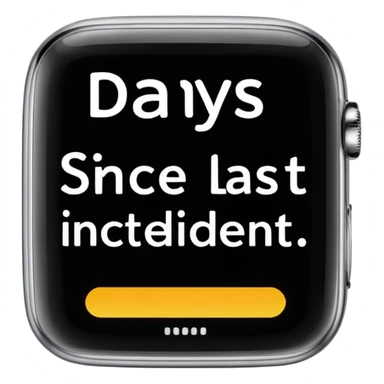 days since last incident sticker